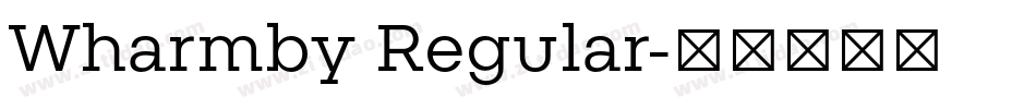 Wharmby Regular字体转换